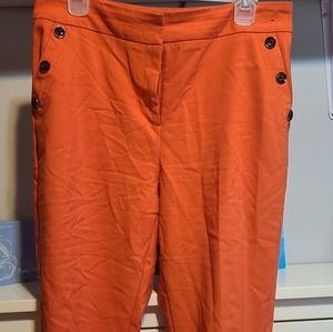 Orange Ankle pants matched for Orange Blazer in listing.